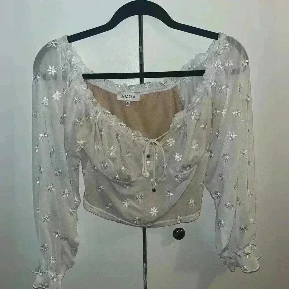 Acoa White blouse - Picture 3 of 10